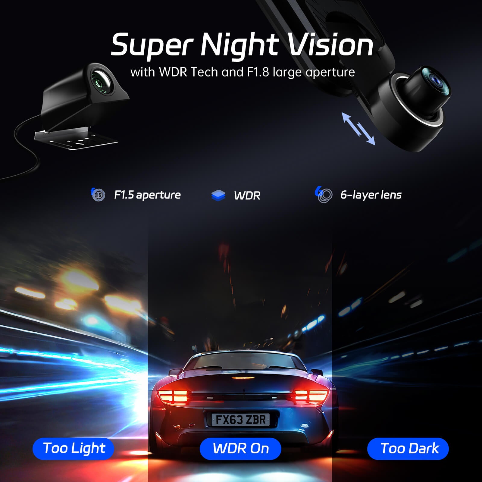 Pelsee P10 Plus 4K WiFi Mirror Dash Cam, 10" Rear View Mirror Camera with 64GB Card, Dash Cam Front and Rear Backup Camera for Cars, Smart Driving System ADAS, Voice Control, GPS, WDR Night Vision
