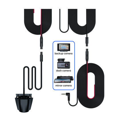 4-pin 33ft Rear Camera Extension Cable, Dash Cam Rearview Backup Camera Extension Cord, Reverse Camera Extension Wire
